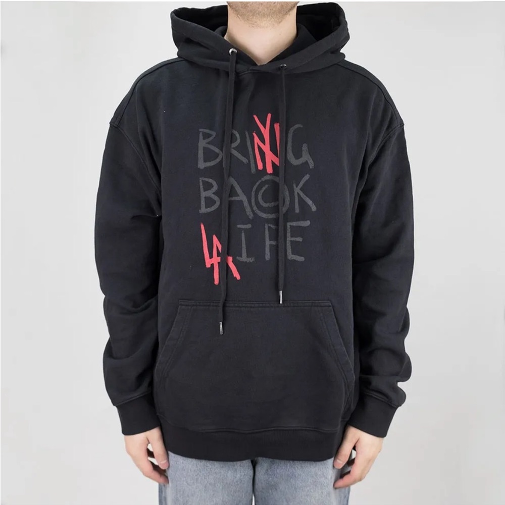 Ksubi Its Back Biggie Hoodie – Jet Black